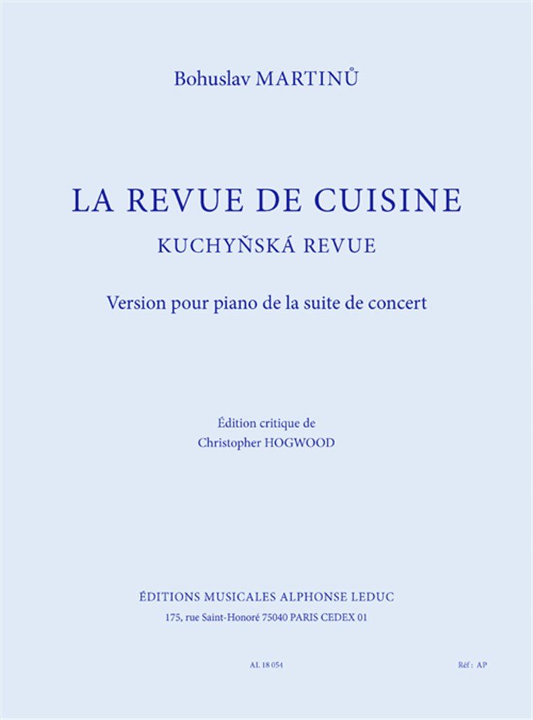 La revue de cuisine pour piano
